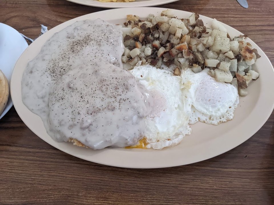Sausage Gravy and Biscuit